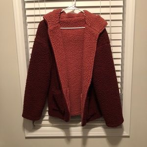 SOLD X reversible sherpa teddy jacket coat